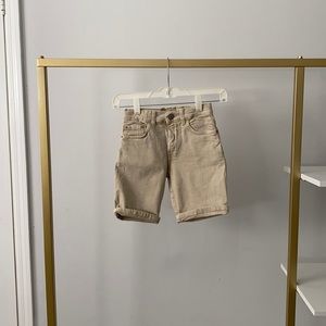 Zara boys denim shorts in cream